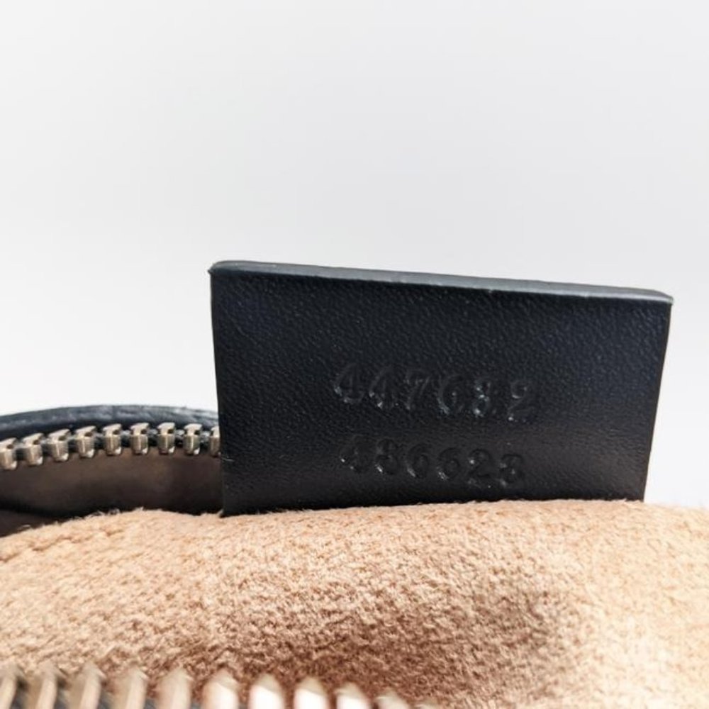 SOLD Gucci Camera Marmont Animal Stud Black Leather Cross Body Bag - Picture 5 of 6